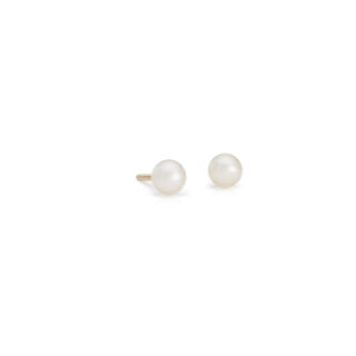 Children's Freshwater Cultured Pearl Earrings in 14k Yellow Gold (4mm)