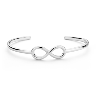 7.5" Infinity Cuff Bracelet in Sterling Silver
