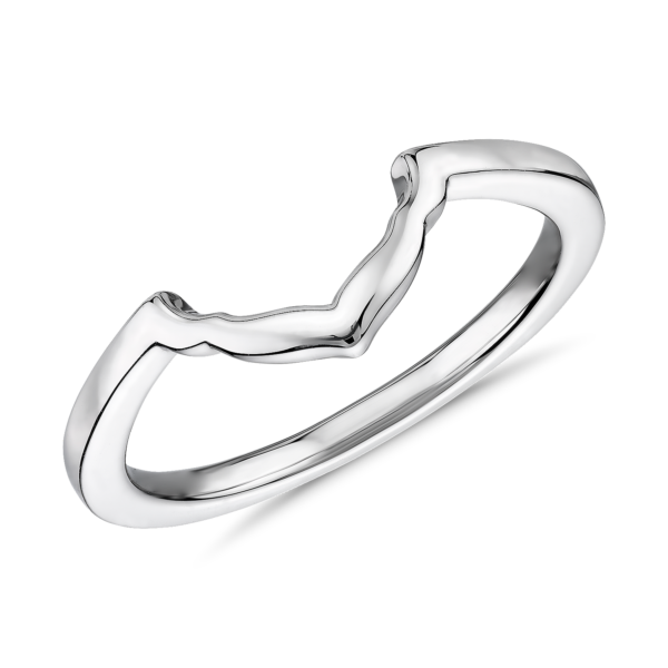 East West Halo Petal Floral Wedding Ring in 14k White Gold (1.65 mm)