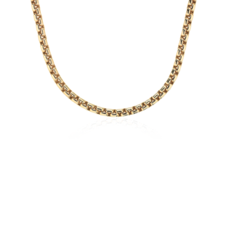 20" Box Chain Necklace in 18k Yellow Gold (3.2 mm)