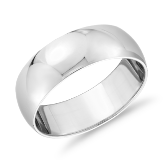 Classic Wedding Ring in 14k White Gold (7mm)
