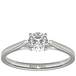 1/2 Carat Astor Petite Cathedral Solitaire in Platinum (F/VS2) Ready-to-Ship