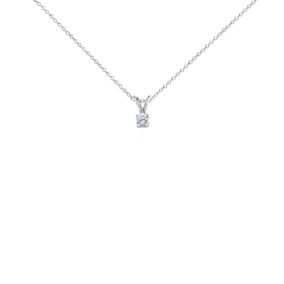 Diamond Solitaire Pendant in Platinum (1/3 ct. tw.)